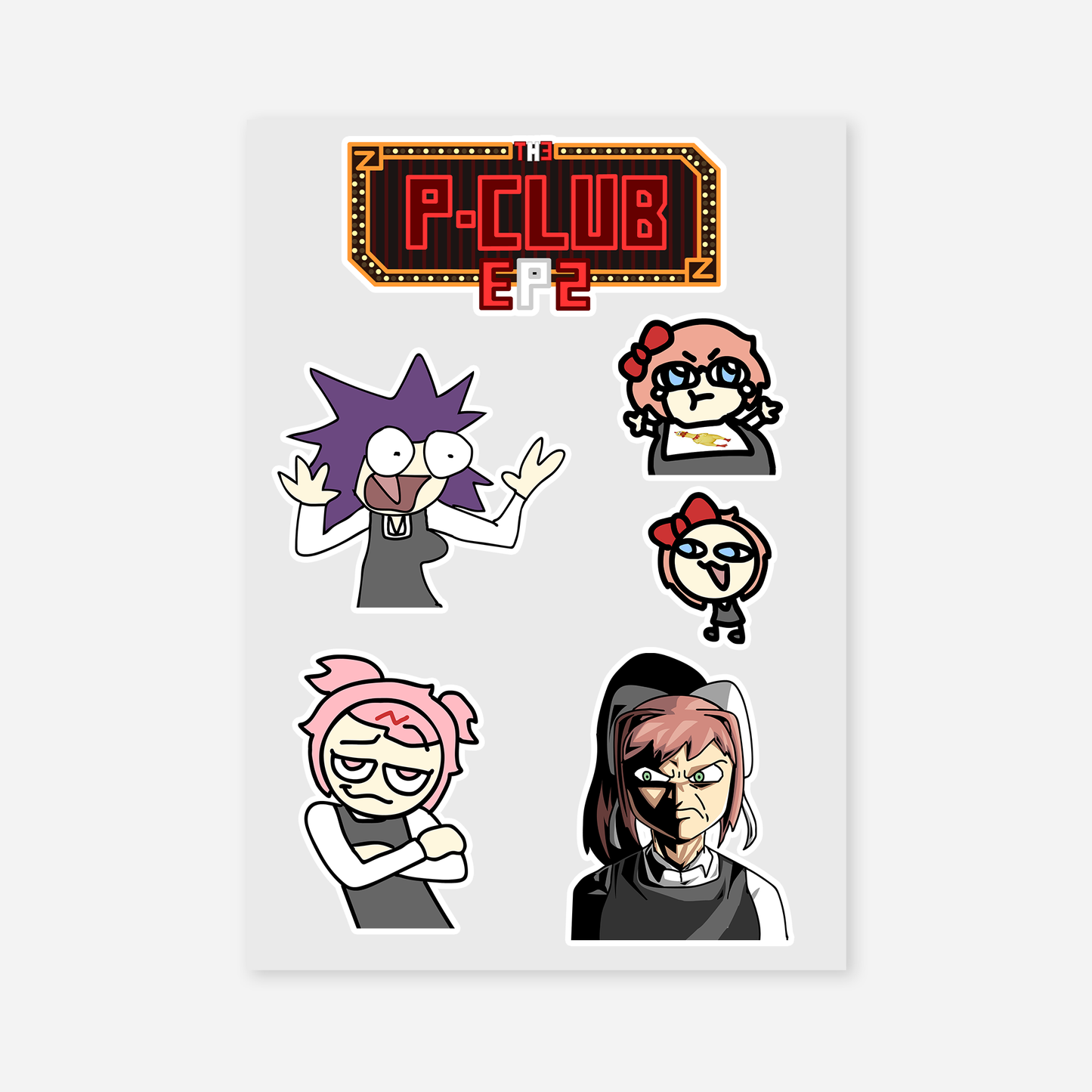 The P-Club! Deluxe Sticker Pack